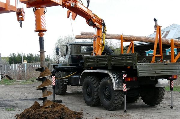 Бурение под сваи