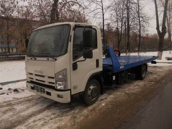 Аренда эвакуатора-автовоза ISUZU ELF 7.5