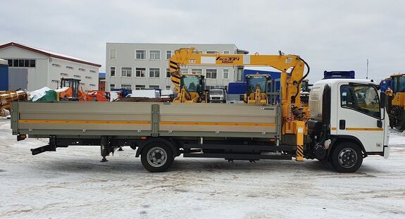 Аренда крано-манипуляторной установки Soosan SCS 334 на базе ISUZU NPR75LM