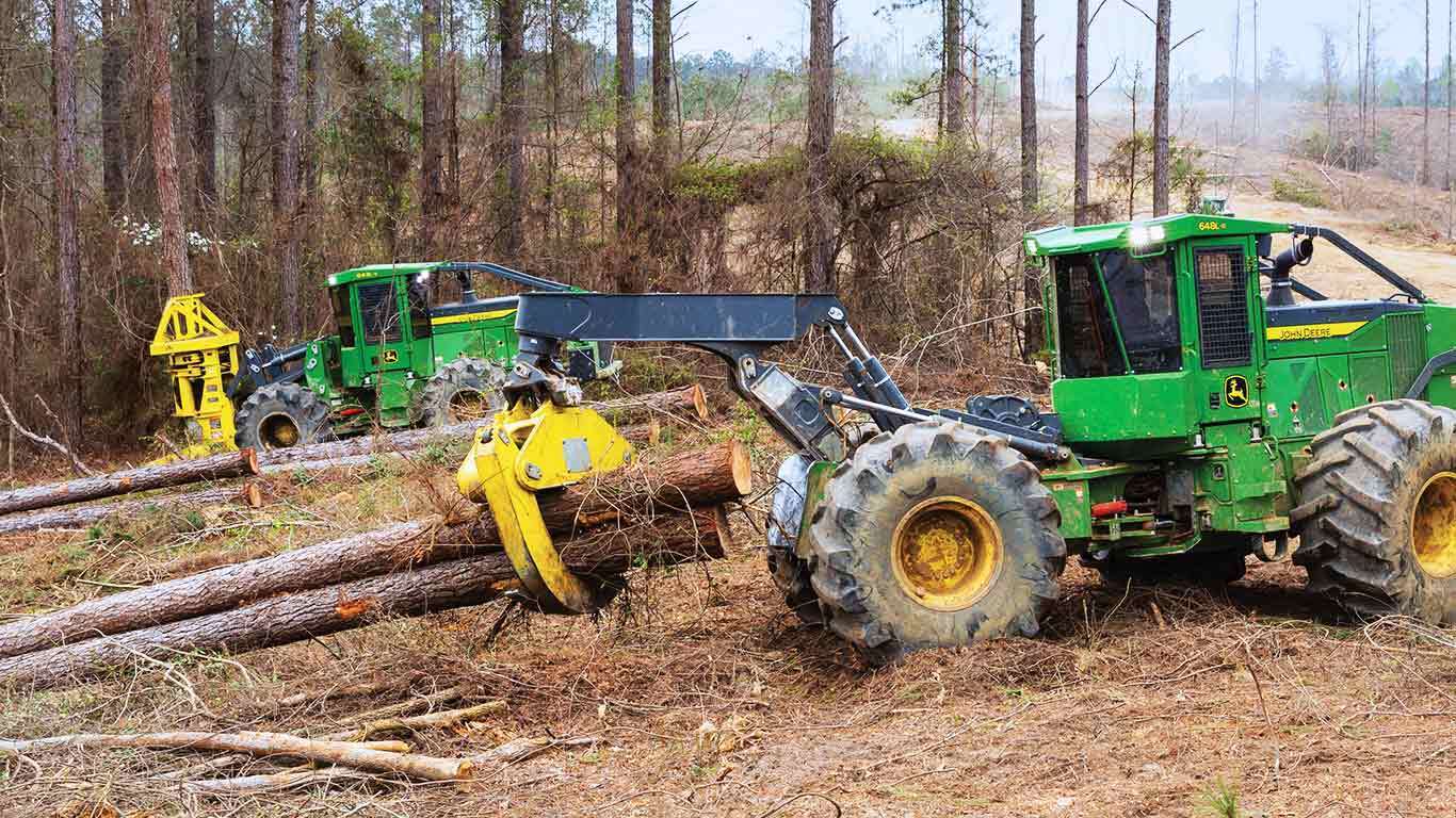 Валочно-пакетирующая машина John Deere 803M