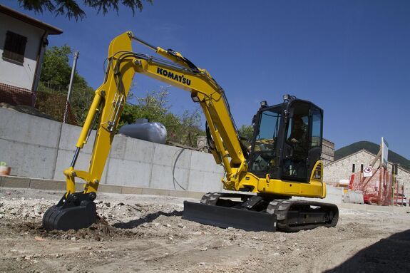 Аренда мини-экскаватора Komatsu PC35MR-5