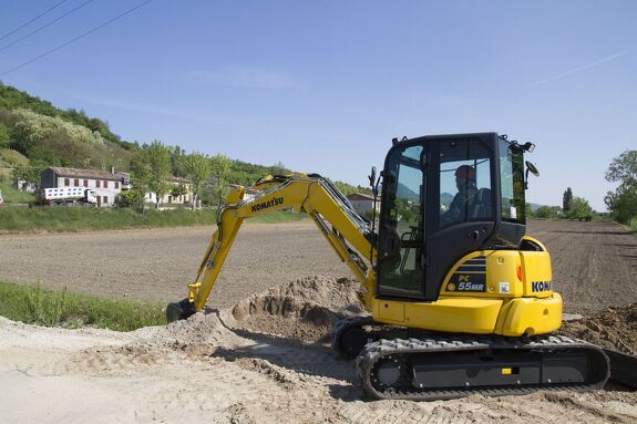 Аренда мини-экскаватора Komatsu PC45MR-5