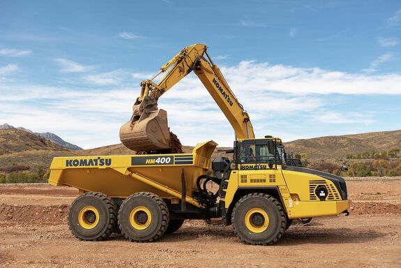 Аренда самосвала Komatsu HM400-5