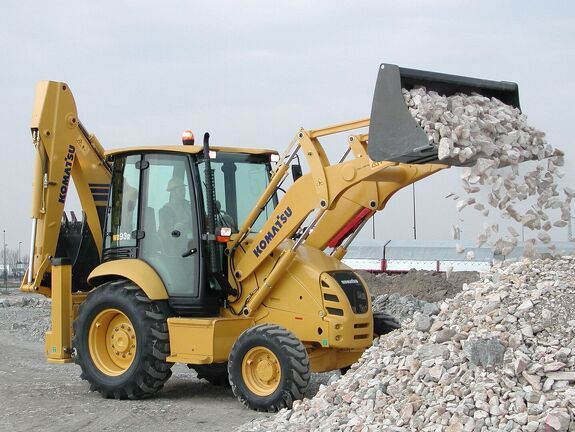 Аренда экскаватора погрузчика Komatsu WB93S-5