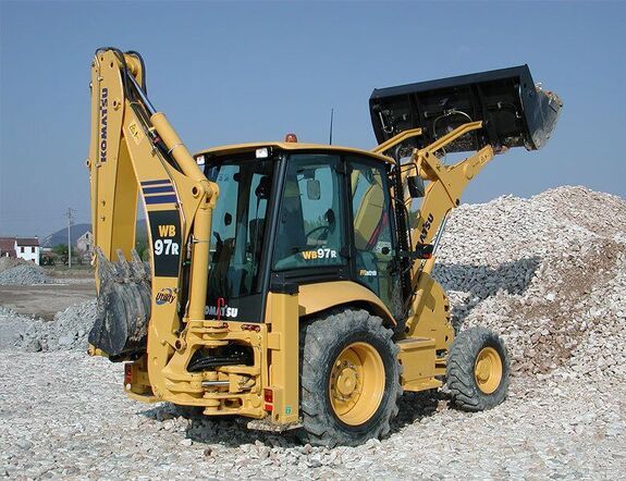 Аренда экскаватора погрузчика Komatsu WB97R-5