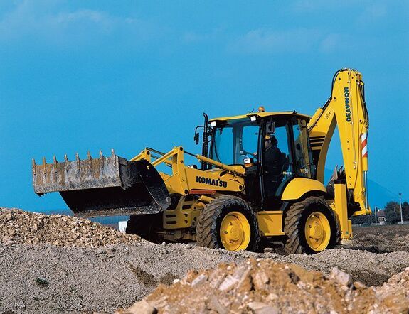 Аренда экскаватора погрузчика Komatsu WB97S-5